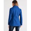 imageAllegra K Womens Work Office Winter Overcoat Single Breasted Point Collar Pea CoatSea Blue