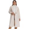 imageAllegra K Winter Overcoat for Womens Notch Lapel DoubleBreasted MidLength Long CoatBeige