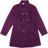 imageAllegra K Winter Trench Coats for Womens Casual Stand Collar Pea Double Breasted OvercoatDark Purple