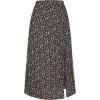imageAllegra K Womens Hawaiian Skirts Summer Beach Ruched Split Thigh Tropical SkirtBlack 1