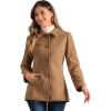 imageAllegra K Womens Work Office Winter Overcoat Single Breasted Point Collar Pea CoatCamel