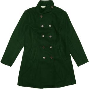 imageAllegra K Winter Trench Coats for Womens Casual Stand Collar Pea Double Breasted OvercoatDark Green