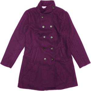 imageAllegra K Winter Trench Coats for Womens Casual Stand Collar Pea Double Breasted OvercoatDark Purple