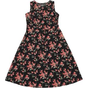 imageAllegra K Womens Midi Floral Dresses Summer Casual Wedding Guest Sleeveless DressBlack Red