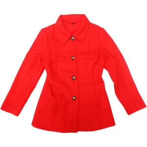imageAllegra K Womens Work Office Winter Overcoat Single Breasted Point Collar Pea CoatBright Red