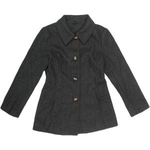imageAllegra K Womens Work Office Winter Overcoat Single Breasted Point Collar Pea CoatDark Gray