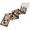 imageAllegra K Leopard Ribbons Faux Fur Winter Wrap Collar Scarf Plush Neck Scarves Warmer for WomenWhite