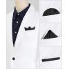 imageAllegra K Mens Pocket Squares Classic Satin Polka Dots Solid Color Handkerchiefs for Wedding BusinessBlack