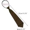 imageAllegra K Mens PreTied Zipper Tie Solid Color Formal Casual Adjustable 8cm Wide TieBrown