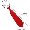 imageAllegra K Mens PreTied Zipper Tie Solid Color Formal Casual Adjustable 8cm Wide TieRed