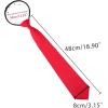 imageAllegra K Mens PreTied Zipper Tie Solid Color Formal Casual Adjustable 8cm Wide TieRed Long