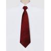 imageAllegra K Mens PreTied Zipper Tie Solid Color Formal Casual Adjustable 8cm Wide TieWine Red