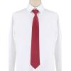 imageAllegra K Mens PreTied Zipper Tie Solid Color Formal Casual Adjustable 8cm Wide TieWine Red Long