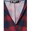imageAllegra K Womens Christmas Buffalo Plaid Asymmetric Kimono Open Front CardiganRed