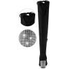 imageAllegra K Womens Chunky Heels Bling Rhinestone Over the Knee High BootsBlack