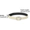 imageAllegra K Womens Elastic Detachable Buckle Shoe Ankle Straps Belt Band for HeelsApricot