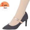 imageAllegra K Womens Elastic Detachable Buckle Shoe Ankle Straps Belt Band for HeelsBeige