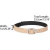 imageAllegra K Womens Elastic Detachable Buckle Shoe Ankle Straps Belt Band for HeelsBeige