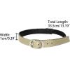 imageAllegra K Womens Elastic Detachable Buckle Shoe Ankle Straps Belt Band for HeelsGolden