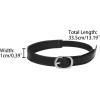 imageAllegra K Womens Elastic Detachable Buckle Shoe Ankle Straps Belt Band for HeelsMatte Black