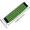 imageAllegra K Womens Fingerless Gloves Printed Elbow Length Knitted Arm WarmersBright Green Black