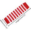 imageAllegra K Womens Fingerless Gloves Printed Elbow Length Knitted Arm WarmersRed White Wide Stripes