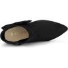 imageAllegra K Womens Pointed Toe Zip Bow Stiletto Heels Ankle BootsBlack