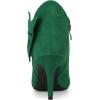 imageAllegra K Womens Pointed Toe Zip Bow Stiletto Heels Ankle BootsEmerald Green