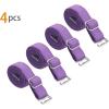 imageuxcell 2 Pair 1012151820mm Width Stretchable Shoulder Bra Straps Adjustable Elastic Straps for WomenDark Purplepure