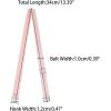 imageuxcell 2 Pair 1012151820mm Width Stretchable Shoulder Bra Straps Adjustable Elastic Straps for WomenLight Coralpure