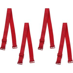 imageuxcell 2 Pair 1012151820mm Width Stretchable Shoulder Bra Straps Adjustable Elastic Straps for WomenRedflower Pattern
