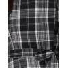 imageAllegra K Plaid Dress for Women Ruffled Sleeveless Vintage Tie Waist ALine Pinafore Overall DressesBlack White