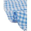 imageAllegra K Summer Gingham Tops for Womens Square Neck Ruffle Cap Sleeve BlousesBlue