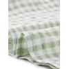 imageAllegra K Summer Gingham Tops for Womens Square Neck Ruffle Cap Sleeve BlousesGreen