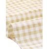 imageAllegra K Summer Square Neck Gingham Tops for Womens Cap Sleeve Tshirts BlousesApricot White