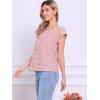 imageAllegra K Summer Square Neck Gingham Tops for Womens Cap Sleeve Tshirts BlousesCameo Brown