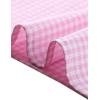 imageAllegra K Summer Square Neck Gingham Tops for Womens Cap Sleeve Tshirts BlousesPink
