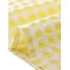 imageAllegra K Summer Square Neck Gingham Tops for Womens Cap Sleeve Tshirts BlousesYellow