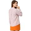imageAllegra K Womens 1950s Vintage Long Sleeve Printed Button Down TopsPink Heart