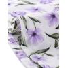 imageAllegra K Womens 1950s Vintage Long Sleeve Printed Button Down TopsWhite Floral