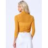 imageAllegra K Womens 34 Sleeve Sheer Mesh Shrug Open Front Cropped Bolero CardiganGinger