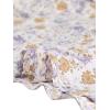 imageAllegra K Womens Button Up Short Sleeve ALine Chiffon Vintage Floral Shirt DressWhite