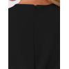 imageAllegra K Womens Cap Sleeves Round Neck Tiered Ruffled Hem Above Knee DressBlack