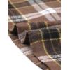 imageAllegra K Womens Christmas Plaid Tartan Skirt Button Decor ALine Pinafore Overall DressDeep Brown