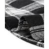 imageAllegra K Womens Cotton Classic Button Down Western Plaid ShirtBlack