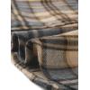 imageAllegra K Womens Cotton Classic Button Down Western Plaid ShirtBrown Black