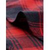 imageAllegra K Womens Cotton Classic Button Down Western Plaid ShirtDark Blue Red