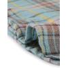 imageAllegra K Womens Cotton Classic Button Down Western Plaid ShirtGrey Blue