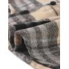 imageAllegra K Womens Cotton Classic Button Down Western Plaid ShirtKhaki Black