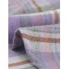 imageAllegra K Womens Cotton Classic Button Down Western Plaid ShirtPastel Purple